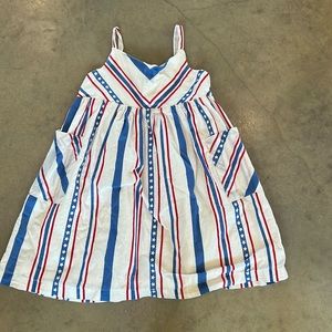 Girls, red, white and blue dress
